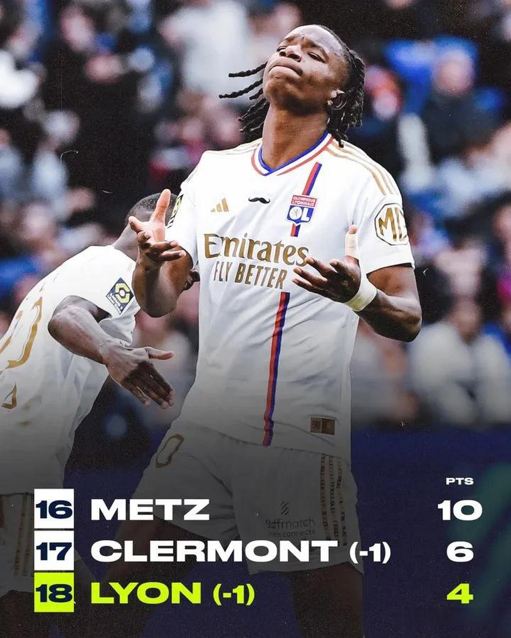 里昂主场逼平对手,积分榜上升 里昂主场逼平对手,积分榜上升